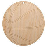 Basketball Sport Unfinished Craft Wood Holiday Christmas Tree DIY Pre-Drilled Ornament Sniggle Sloth