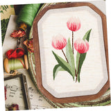 STOBOK 1 Set Cross Stitch Kit Embroidery Threads Embroidery Kit Unfinished Embroidery Crafts Embroidery Floss Kit Plant Cross Stitch DIY Patterns STOBOK