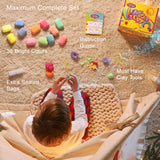 Air Dry Clay 36 Colors, Soft & Ultra Light, Modeling Clay for Kids with Accessories, Tools and Tutorials FLY FLAG