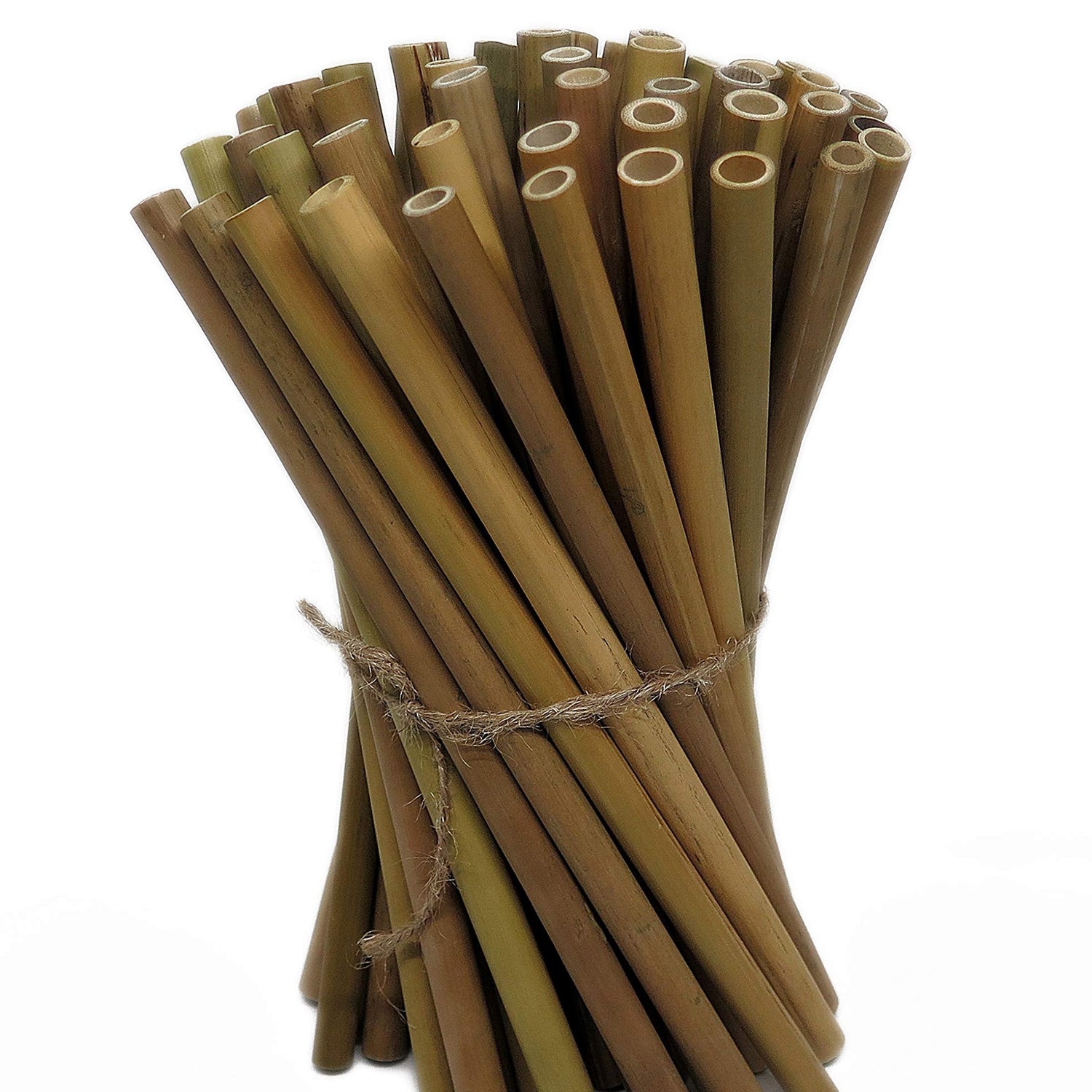 IA Crafts Bamboo Sticks, Bamboo Straws, Bamboo Stakes Craft Supplies, for Crafts and DIY, Natural Bamboo Color, 7.87” Long and 0.32"-0.40" in IA Crafts