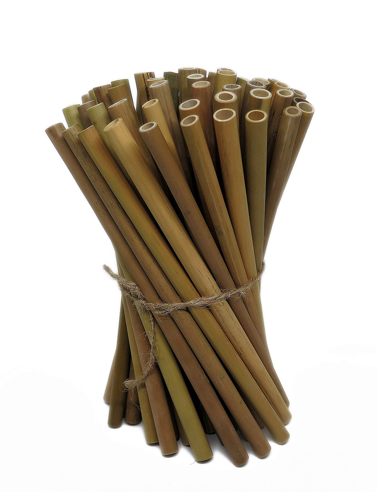 IA Crafts Bamboo Sticks, Bamboo Straws, Bamboo Stakes Craft Supplies, for Crafts and DIY, Natural Bamboo Color, 7.87” Long and 0.32"-0.40" in IA Crafts