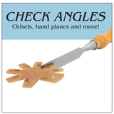 Savannah Steel Angle/Bevel Gauge for Wood Turning Tools and General Workshop Tool Angle Checking Savannah