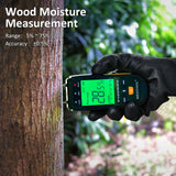 Wood Moisture Meter for Lumber,MESITOOL Pin Moisture Detector for Drywall,Wood Moisture Tester Floor Carpet,Firewood Moisture Meter for Concrete and MESITOOL