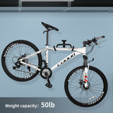 Auwey 2Pack Foldable Adjustable Bike Wall Mount Bicycle Storage Rack, Heavy Duty with Rubber Coating, Space Saving Auwey