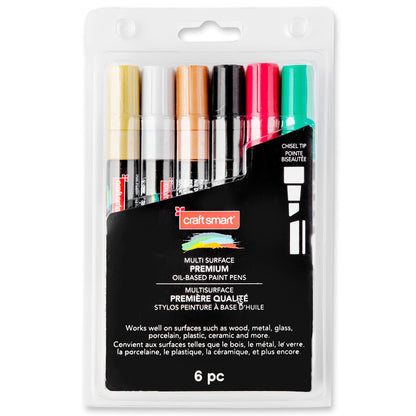 Craft Smart Premium Chisel Tip Oil-Based Paint Pens - WoodArtSupply