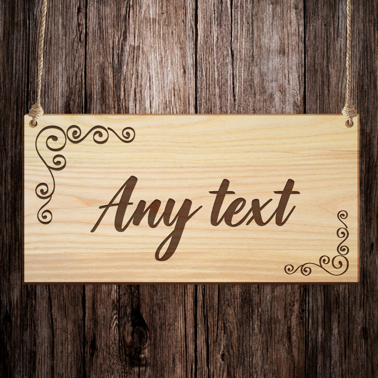 EDSG Personalized Signs Plaques Door Sign Wooden Signs Customizable Garden Sign Personalized Room Sign Custom Gift Wall Hanging Sign Plaque Wall EDSG