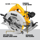 DEWALT 7-1/4-Inch Circular Saw, Lightweight, Corded (DWE575) DEWALT