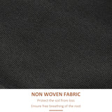 Outsunny Vertical Garden Planter, Wooden 4 Tier Planter Box, Self-Draining with Non-Woven Fabric for Outdoor Flowers, Vegetables and Herbs, Orange Outsunny