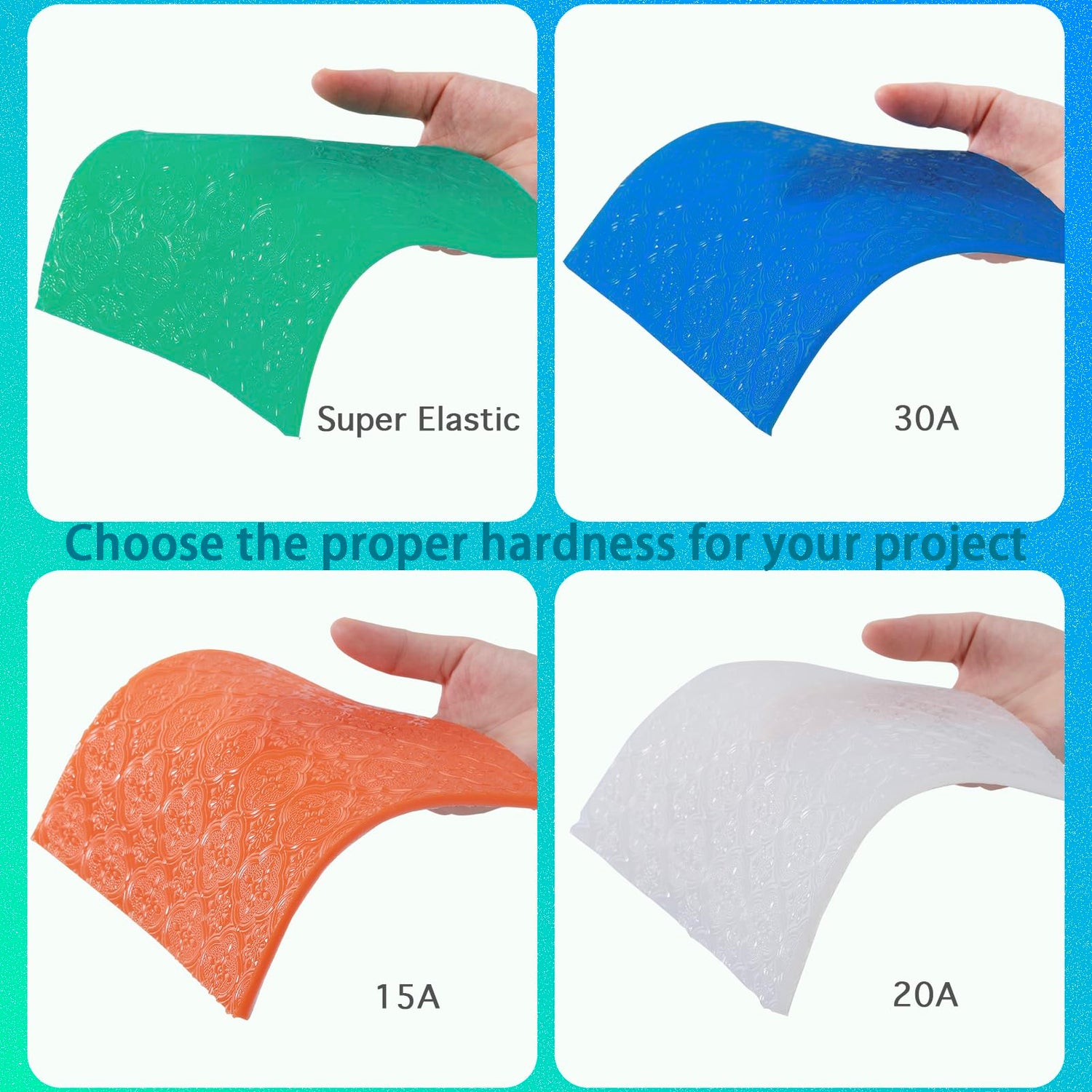 BBDINO Silicone Mold Making Kit,Liquid Silicone for Mold Making 30A, Translucent High Strength Silicone Rubber Mold Making Kit,1A:1B Ideal for BBDINO