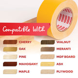 XFasten Double Sided Woodworking Tape 1-inch 180-Feet Total 3-Pack Double Stick Tape for Router Templates for Woodworking Tools; Wood Crafter Double XFasten