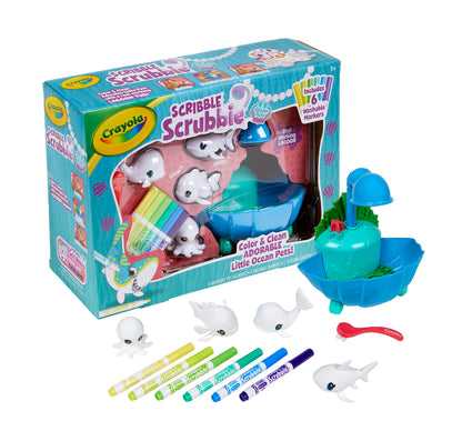 Crayola Scribble Scrubbie Pets Blue Lagoon Playset, Pet Toys For Girls & Boys, Gifts For Kids Ages 3+ - WoodArtSupply