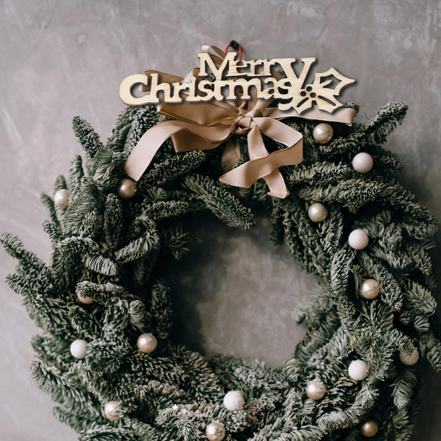 BESTOYARD 20pcs Merry Christmas Wooden Cutout Unfinished Wood Letter Piece Slice Embellishment for DIY Scrapbooking Xmas Sewing Crafts BESTOYARD