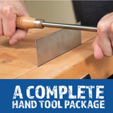 Fulton Scraper Burnisher with 6 Piece Multi-Shaped Scraper Set 3 Rectangle 1 Beveled 1 Curved (Convex and Concave) and 1 Gooseneck Scraper Fulton