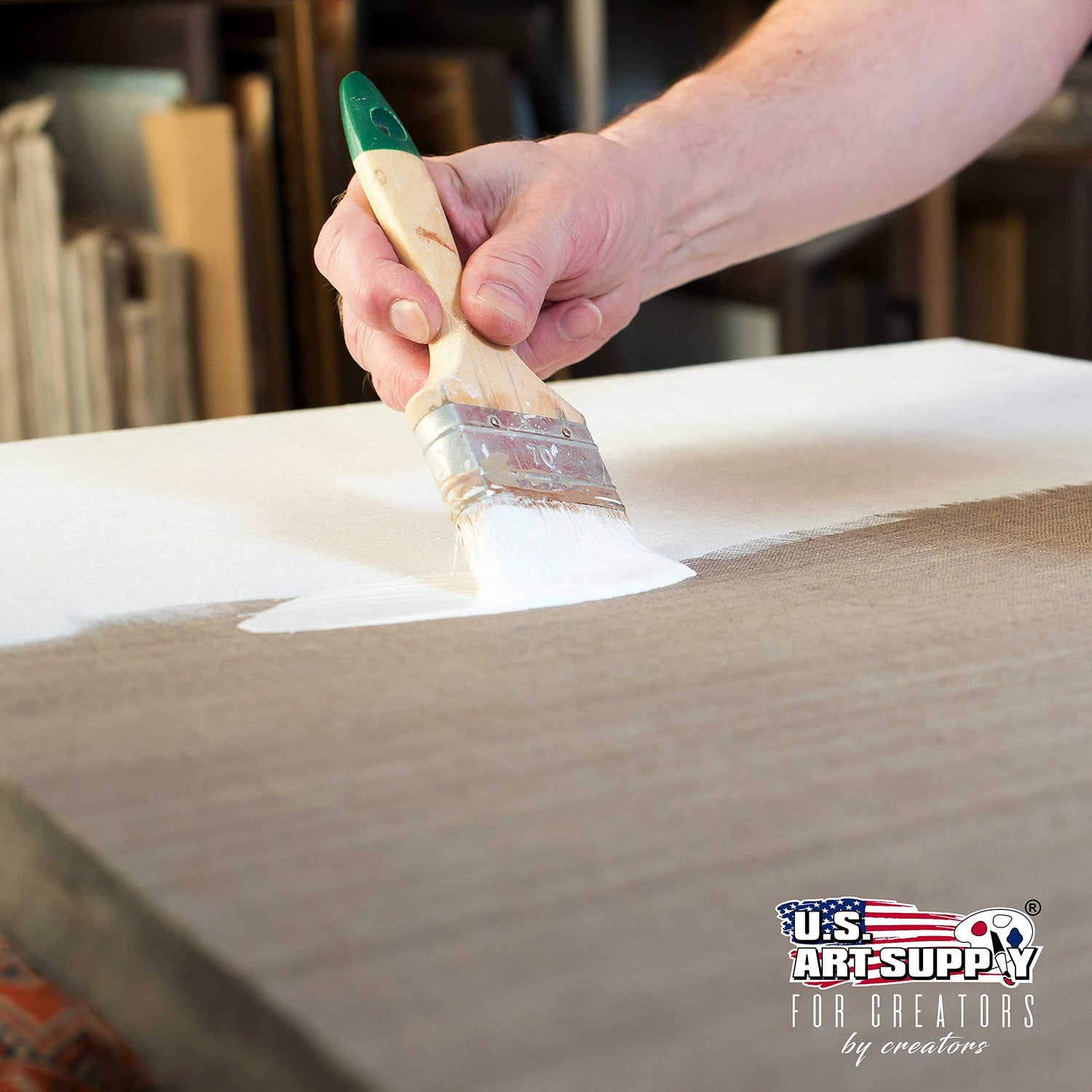 U.S. Art Supply Artists Acrylic Color Paint, Titanium White, 2 Extra-Large 120ml Tubes - Professional Grade, Excellent Tinting Strength, Mixable - US Art Supply