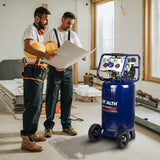 Stealth 20 Gallon Ultra Quiet Air Compressor,1.8 HP Oil-Free Peak 150 PSI 68 Decibel Air Compressor,5.5 CFM @ 40 PSI 5 CFM @ 90 PSI Silent Portable Stealth