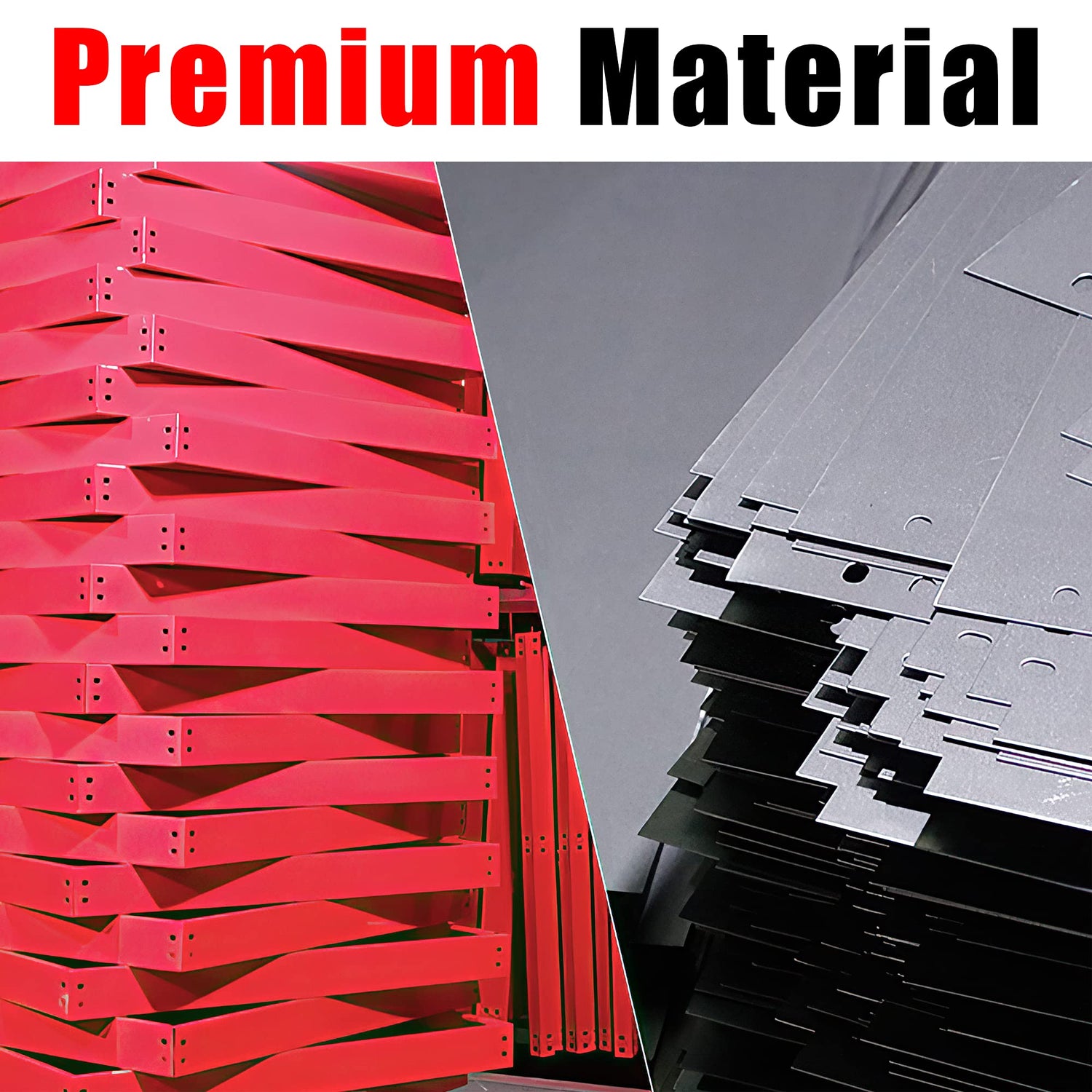 TCE Service Utility Cart Heavy Duty 2 Shelf Tier 300 LBs Rolling Trolley Storage Organizer for Garage Warehouse Workshop, APTC304U , Red TCE