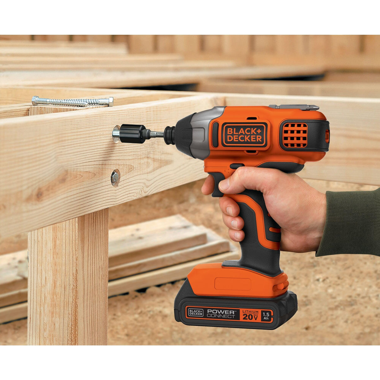 BLACK+DECKER 20V MAX* POWERCONNECT 1/4 in. Cordless Impact Driver Kit (BDCI20C) BLACK+DECKER