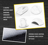 S SATC 4PCS Hook and Loop Sanding Block Included 1 Cleaning Brush 5 Inch Round and Mouse Sanding Block Meant for Wood Furniture Restoration Home Arts S SATC