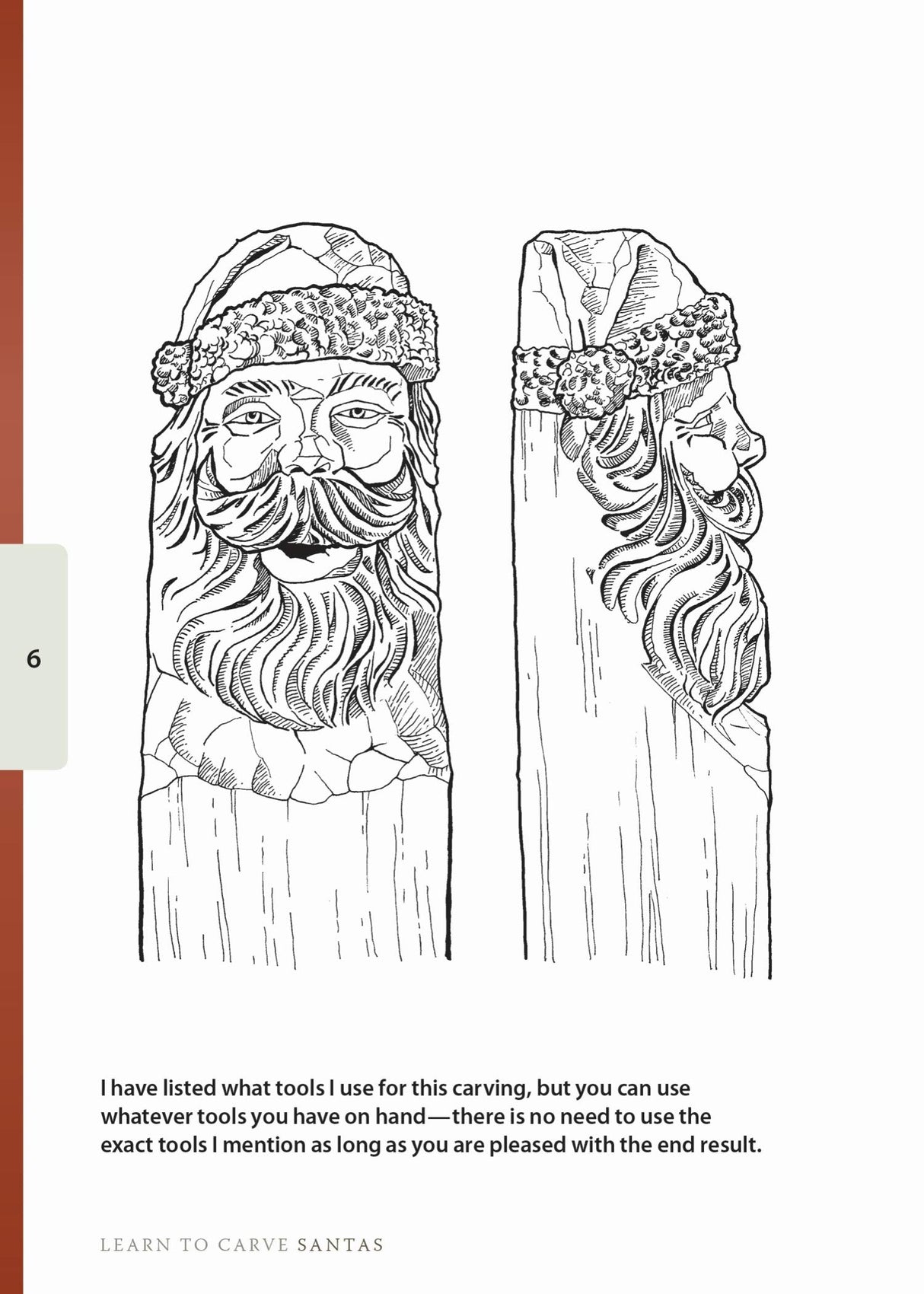 Learn to Carve Santas (Fox Chapel Publishing) Harold Enlow's Whittling and Carving Tips, Companion Guide to Santa Study Stick [Booklet Only] Design Originals