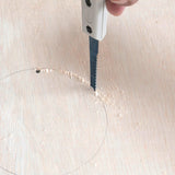 RANSHOU Jab Saw 4-3/4" (120mm) Fine Cut Tooth, Japanese Keyhole Hand Saw, Non-Slip Handle, Made in JAPAN RANSHOU