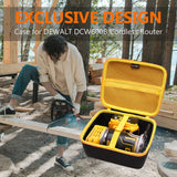 LTGEM Hard Case for DEWALT DCW600B 20V Max XR Cordless Router & DEWALT DWP611 Router - Travel Protective Carrying Storage Bag L LTGEM