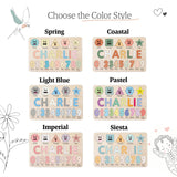 Boy and Girl Personalized Birthday Gift, Custom Handmade Name Puzzle with Animals, Gift for Kids, Christmas Gifts, Unique New Baby Gift Zuzu Puzzle