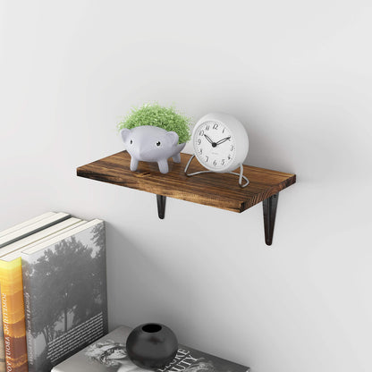 BAMFOX Floating Shelves Wall Mounted, Rustic Wood Wall Shelf for Bedroom, Bathroom, Living Room, Kitchen - WoodArtSupply