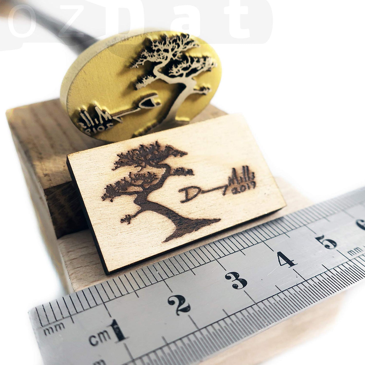 Custom Wood Branding Iron with Personalised Logo - SozDat Premium Quality Stamp SozDat