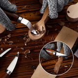 Gisafai 15 Pcs Spoon Carving Kit Wood Whittling Kit Includes 3 Wood Carving Knife 8 Wooden Spoon Blank and Gloves, Unfinished Wood Carving Spoon Kit Gisafai