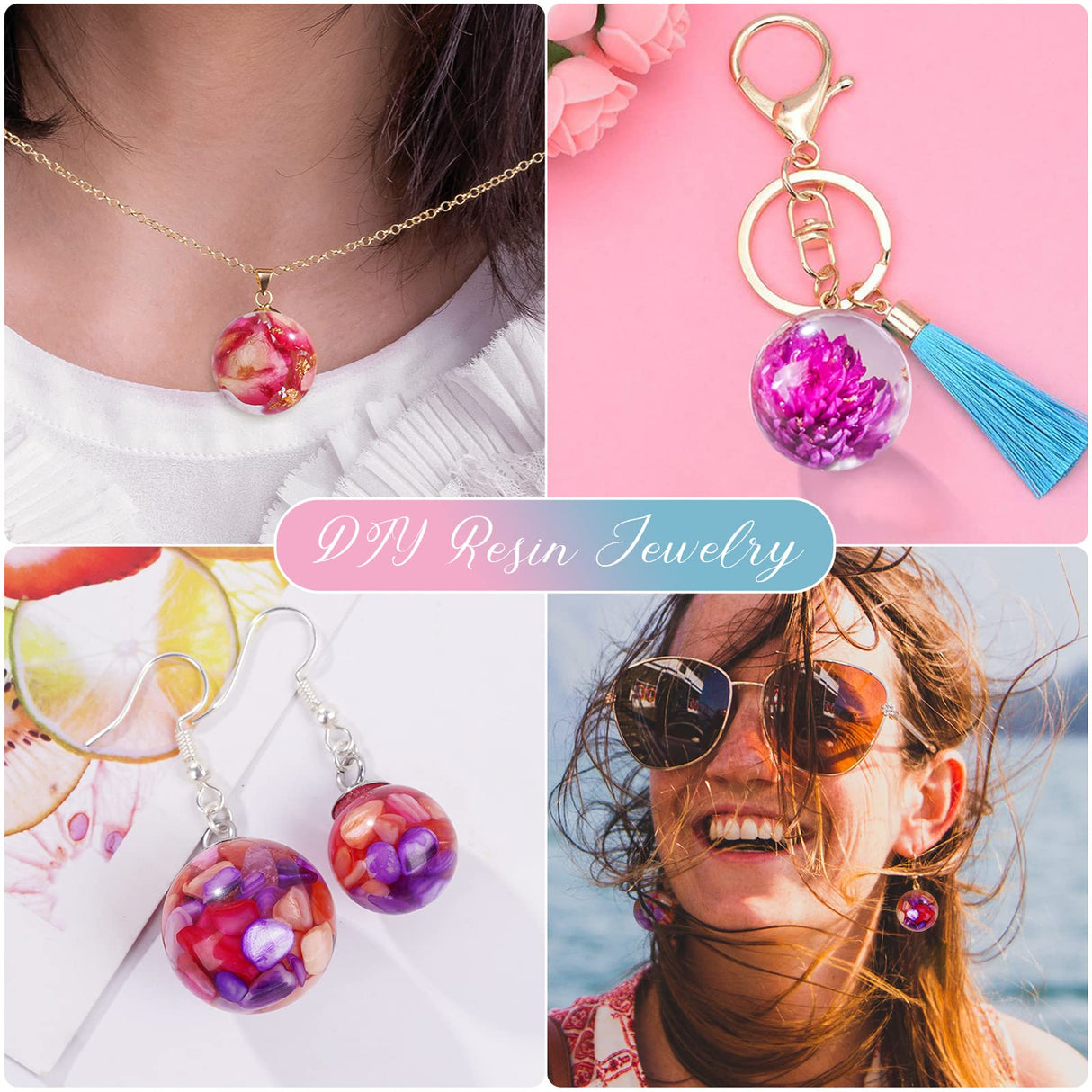 LET'S RESIN Upgrade Epoxy Resin Molds,Large Resin Molds for Flowers Preservation,Glossy Deep Hexagon Square Round Silicone Molds for Resin LET'S RESIN