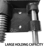 HFS(R) Woodworking Bench Vise, Heavy Duty Front Screw Vise for Workbench Chrome plating Leg Vise Hardware Woodworking (7IN) HFS
