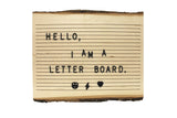 Walnut Hollow Basswood Bark Edge Letter Board for Woodburning, Home Décor and Rustic Weddings Walnut Hollow