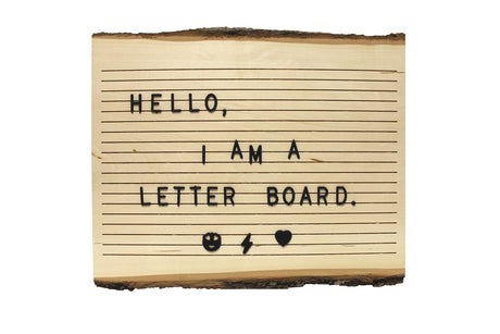 Walnut Hollow Basswood Bark Edge Letter Board for Woodburning, Home Décor and Rustic Weddings Walnut Hollow