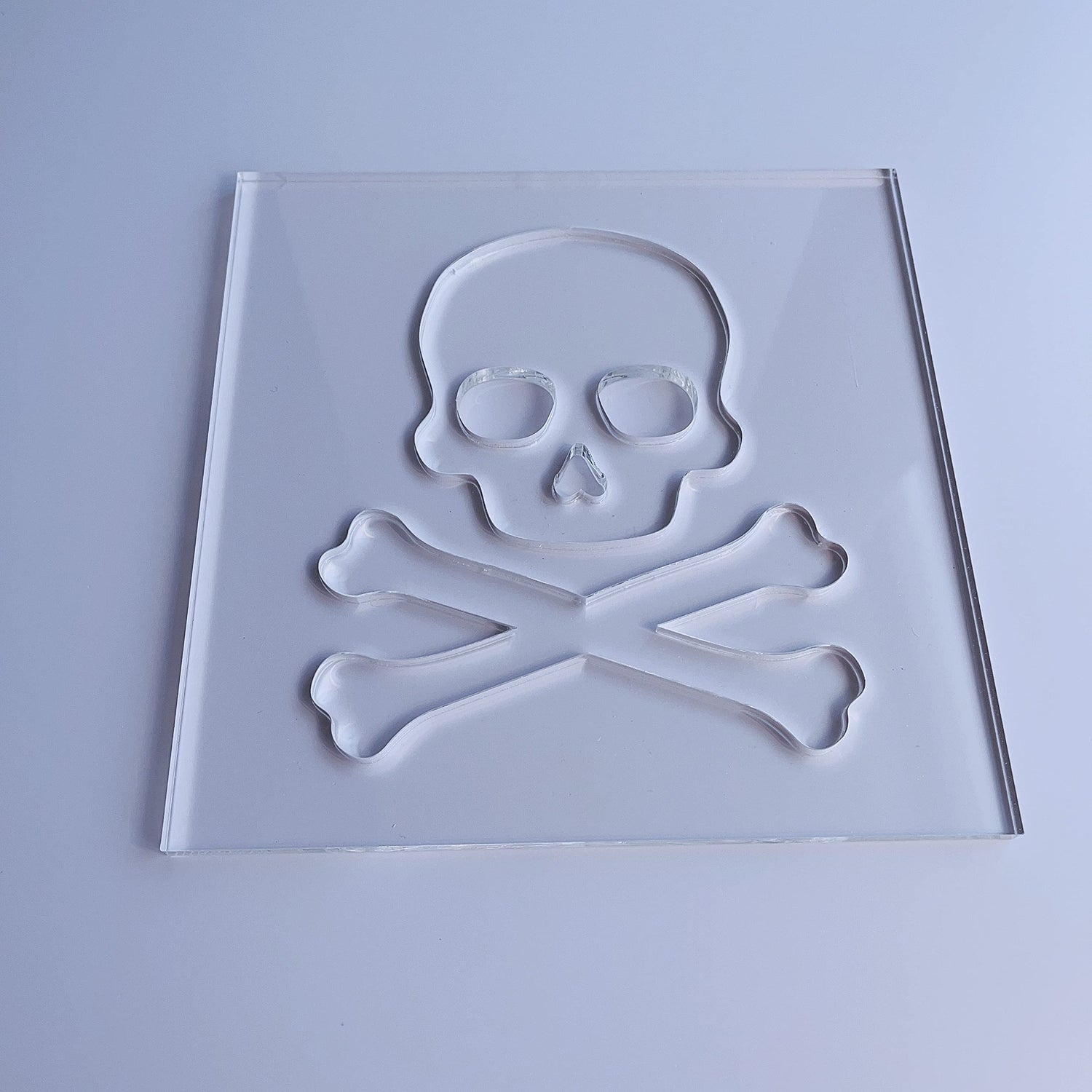 Skull Router Template, Clear Acrylic Template, Woodworking Router Template Phocaea