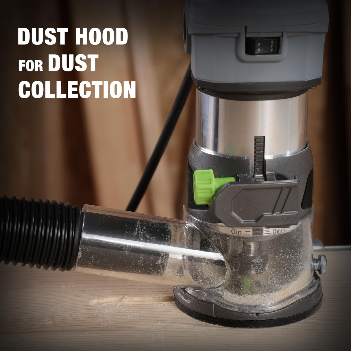 WORKPRO Compact Router Kit, 6.5 Amp Corded Hand Trimmer Router Tool, 6 Variable Speeds Wood Router for Woodworking Slotting Trimming WORKPRO