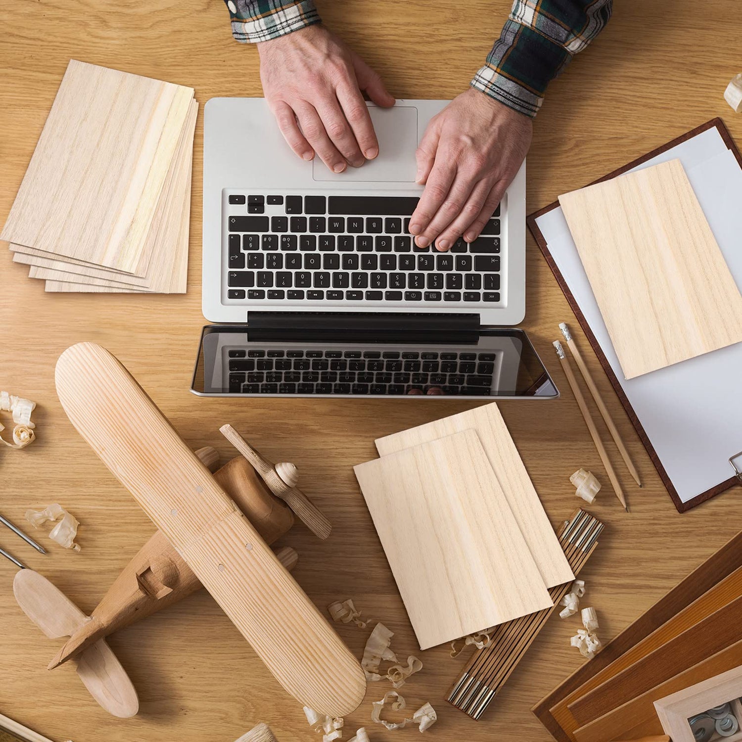 30 Pack 4 x 6 Inch Balsa Wood Sheets Thin Plywood Wood Sheets Balsa Wood Sheets for Crafts Unfinished Wood Sheets for Architectural Models Painting Qunclay