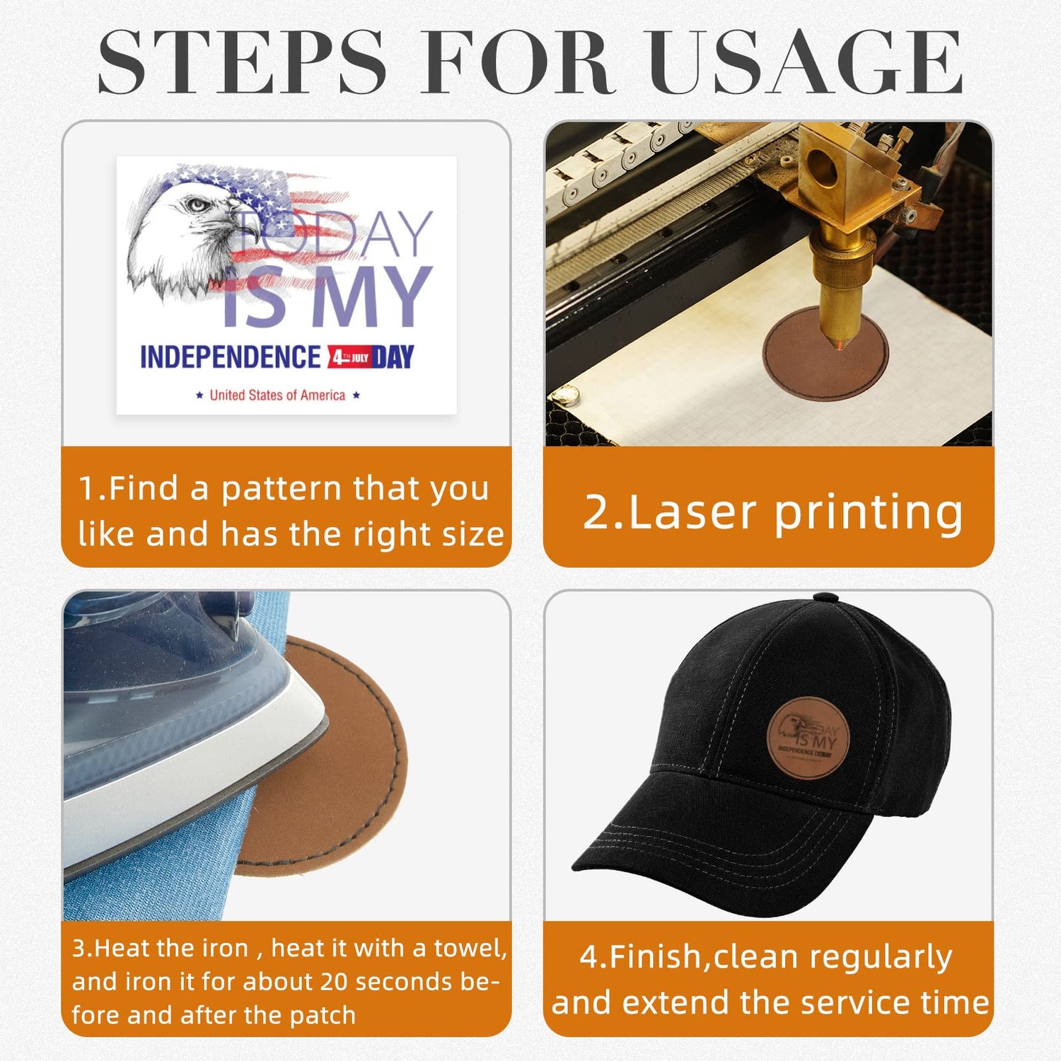 30 Pcs Blank Leather Hat Patches with Adhesive Round Laserable Leatherette Patch Brown Faux Leather Patches Glowforge Laser Supplies for Hats, Dunzy