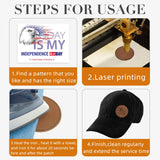 30 Pcs Blank Leather Hat Patches with Adhesive Round Laserable Leatherette Patch Brown Faux Leather Patches Glowforge Laser Supplies for Hats, Dunzy