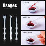 23 Pieces Silicone Mould Cup Dispensers Mini Measuring Cup Resin Mixing Bowls with Rubber Spoon Glue Stick Small Scraper Color Modulation Tools Kit Geiserailie