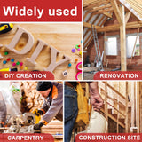 3D Multi-Angle Measuring Ruler, Aluminum Alloy Imperial Woodworking Square Ruler, Precise 22.5°- 90° Drawing Liner Scriber, with Wrench, for Janoiuc