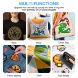 Mini Crafts Iron Handy Heat Press Machine Kit Portable with PVC Doormat for Heat Transfer, Charging Base Accessories for DIY T-Shirt Shoe Bag Vinyl KPX