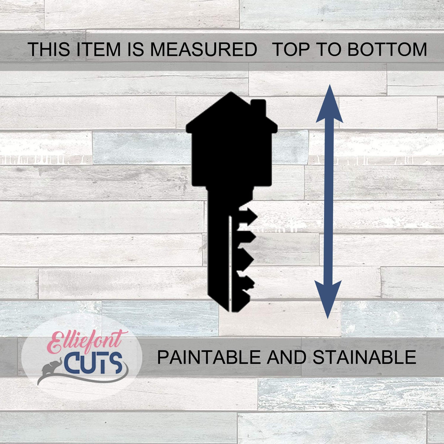House Key Wood Cutouts for crafts, Laser Cut Wood Shapes 5mm thick Baltic Birch Wood, Multiple Sizes Available Elliefont Styles