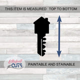 House Key Wood Cutouts for crafts, Laser Cut Wood Shapes 5mm thick Baltic Birch Wood, Multiple Sizes Available Elliefont Styles