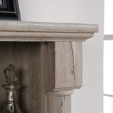 Sauder 424814 Palladia Computer Desk with Hutch, Split Oak Finish Sauder