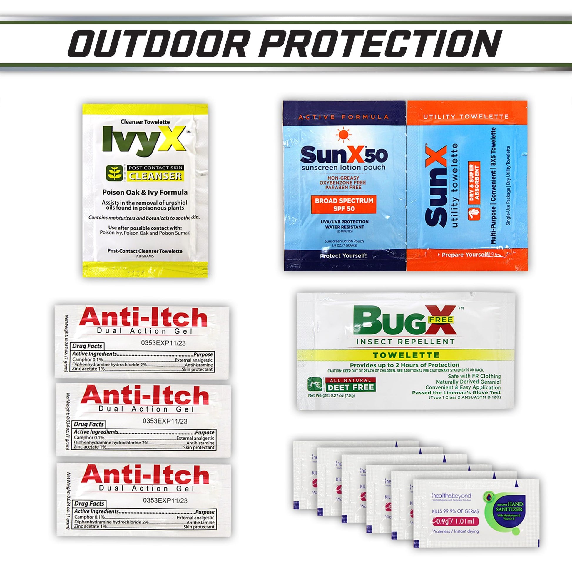 Ever-Ready Industries Outdoor Protection and Workplace First Aid Kit - Includes Burn Ointment, Exceed OSHA Guidelines and ANSI 2009 Standards - 228 - WoodArtSupply