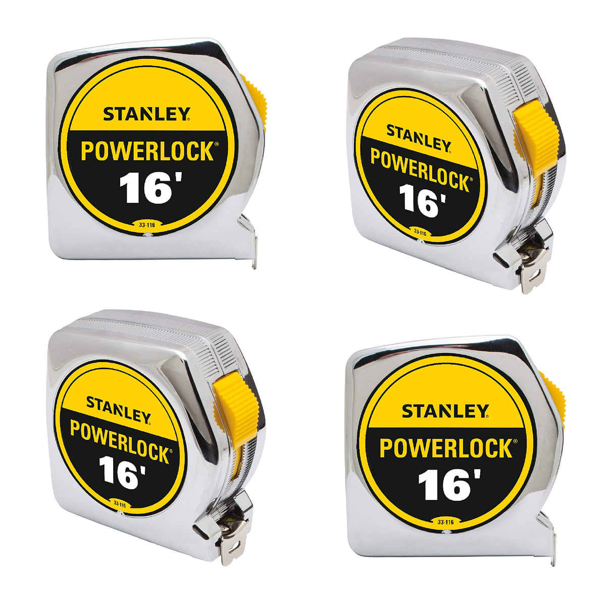 Stanley Tools 33-116 16ft. Powerlock Tape Rule (4-Pack) STANLEY