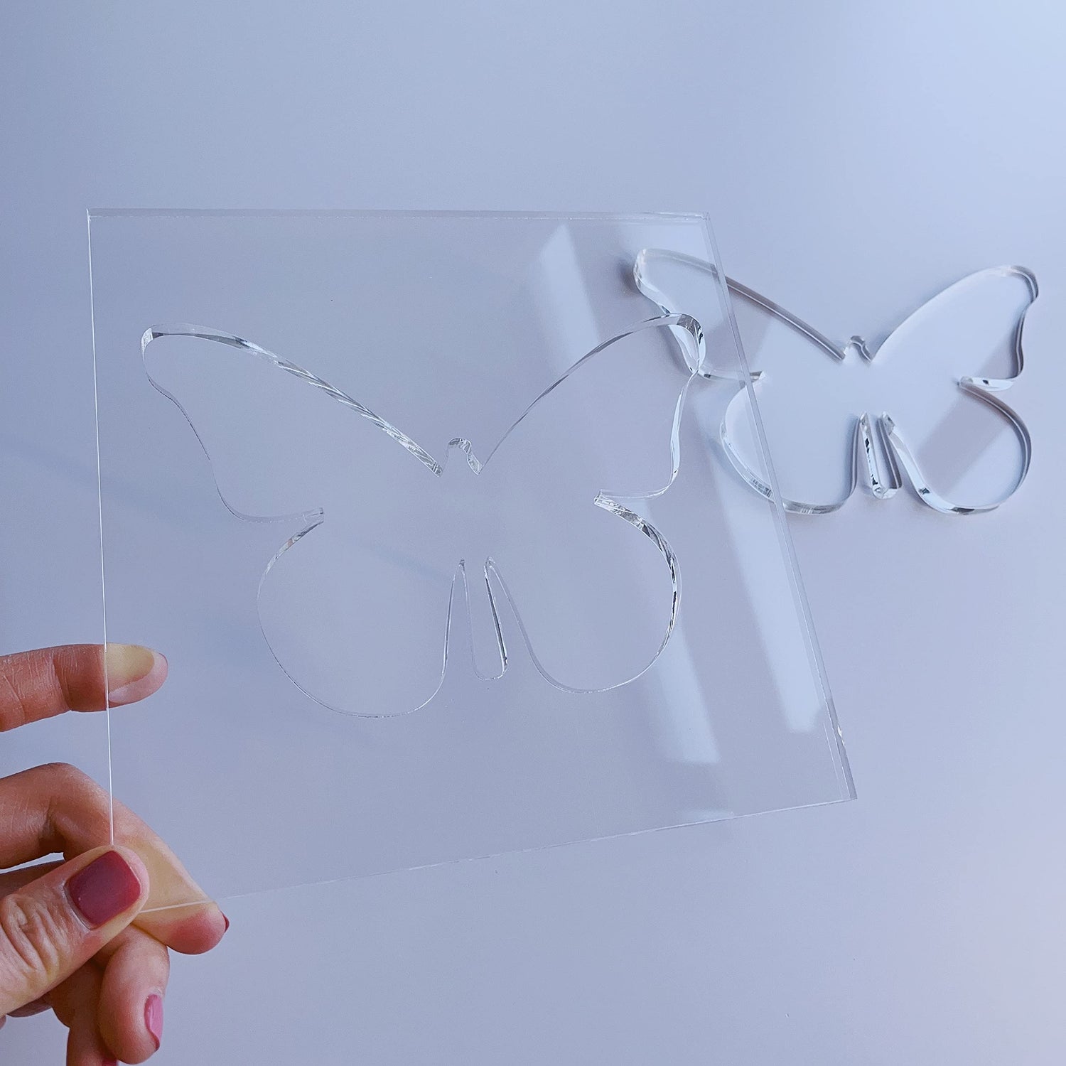 Butterfly Router Template, Clear Acrylic Template, Woodworking Router Template Phocaea