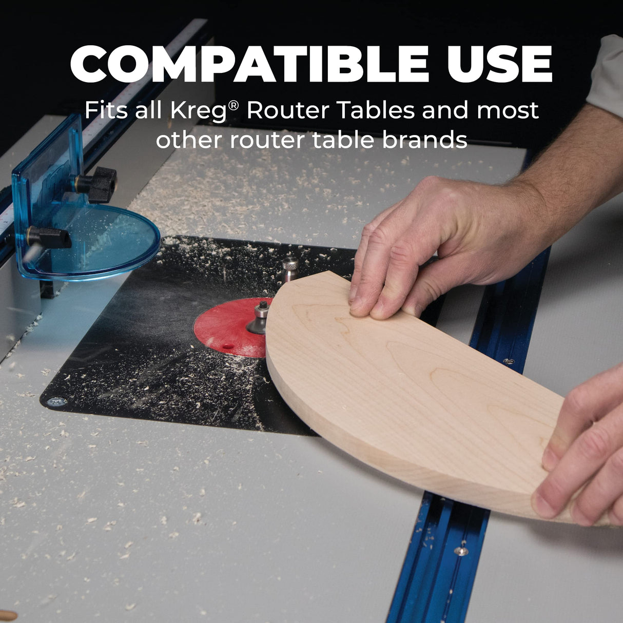 Kreg PRS5000 Precision Router Lift - Router Table Lift System - Durable Router Plate Insert - Router Table Plate Insert - For Quick, Accurate, KREG