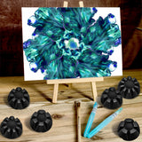 6 Pieces Flower Pour Cup for Paint Pouring 6/7/8/9/10 Slot Acrylic Paint Tools Fluid Painting Supplies Flower Strainer for DIY Pouring Paint and Vesici