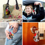 120 pcs Acrylic Keychain Blank with Key Rings: Tassels Key Chain for Craft,Bulk Keychain Rings,Key Chain Kit For Girls, Silver Lganze